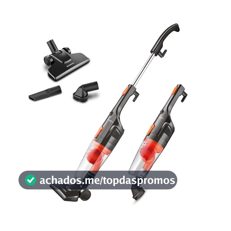 MONDIAL Aspirador de Pó Vertical Turbo Cycle, Preto/Laranja, 1100W, 110V - AP-35