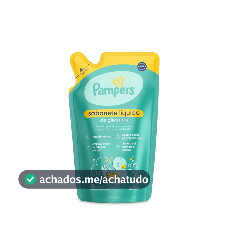 Pampers Sabonete Liquido Refil Glicerina 350ml