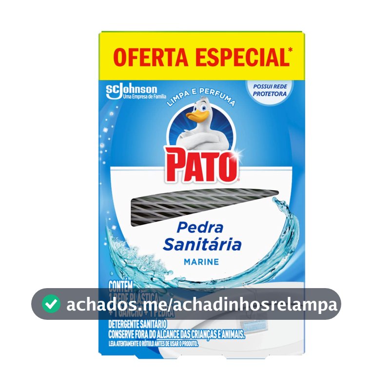 Pato Pedra Sanitaria Marine, Desodorizador Sanitário, Limpeza Banheiro, 25g
