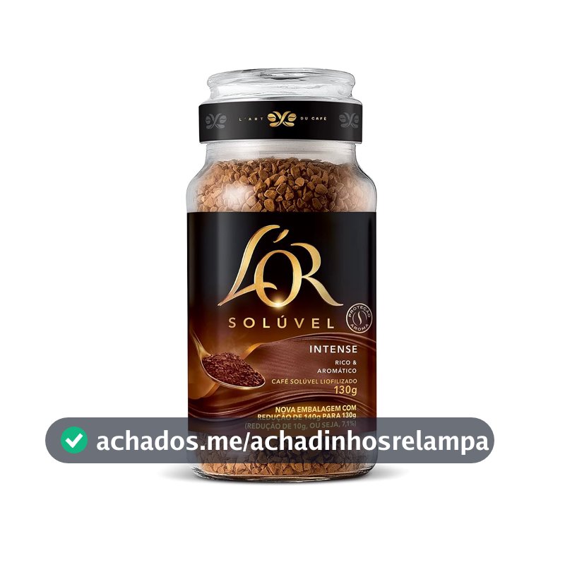 L'OR Café Solúvel Intense Pote De Vidro 130G