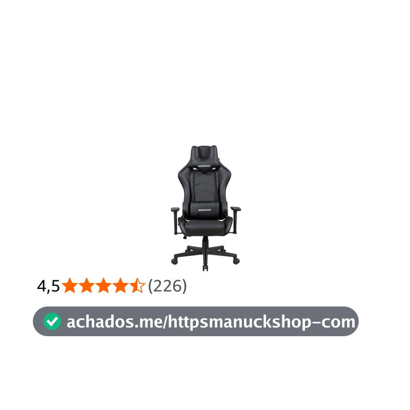 MAX RACER - Cadeira Gamer Tactical - Poltronas Gamer, Cadeira Ergonômica para Jogos - Até150kg, Braços 3D, Giratória, Tecido Sintético P.U, Inclinação 180°, Almofada Cervical e Lombar - Preta