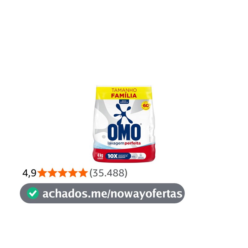 Omo Sabão em Pó Lavagem Perfeita 4Kg