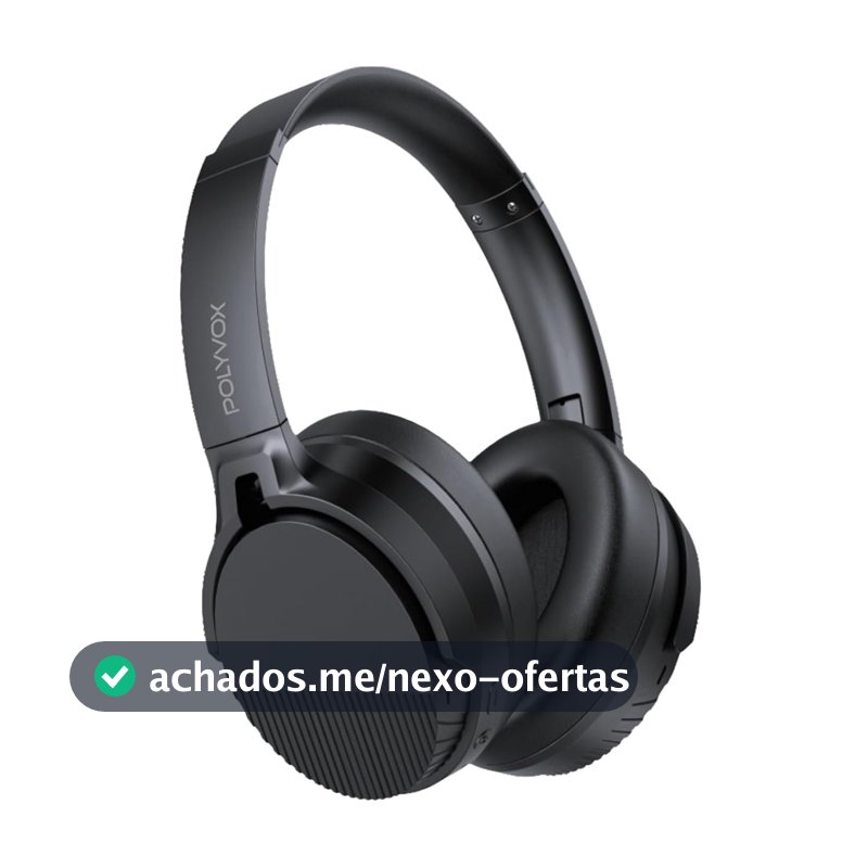 Fone de Ouvido Bluetooth Polyvox com Cancelamento de Ruido