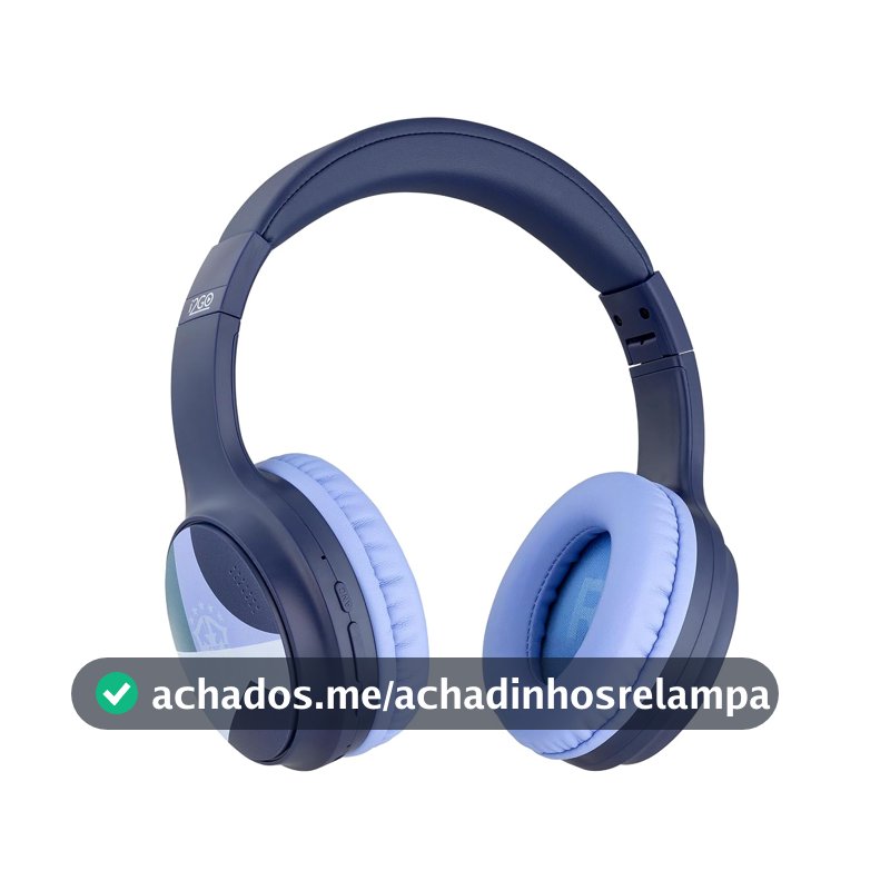 Headphone Bluetooth i2GO CBF Bass 560 com Cancelamento de Ruído Ativo ANC 33h de Bateria