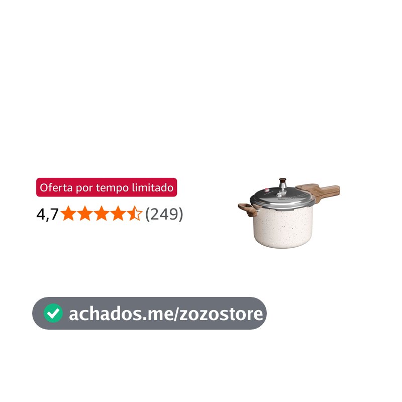 Mimo Style Panela de Pressão PressCook Marmol, Antiaderente 6,8l