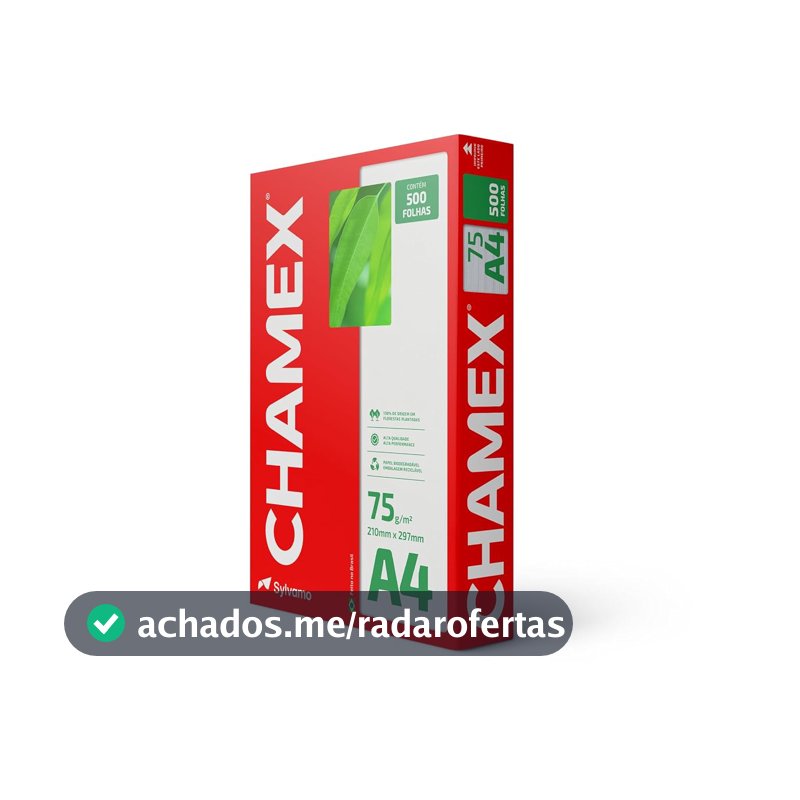 Chamex - Papel Sulfite, A4, 75g, 500 folhas