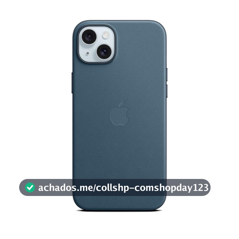 Apple Capa de tecido FineWoven com MagSafe para iPhone 15 Plus – Azul-Pacífico