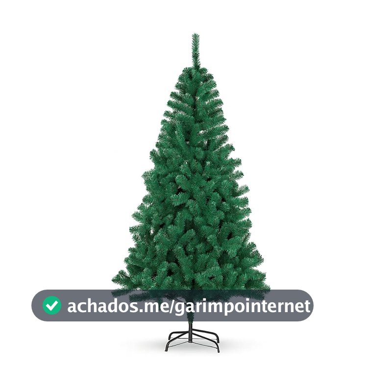 Árvore de Natal Super 1,80m Pinheiro Luxo 850 Galhos, Cheia, Realista e com Base de Ferro Reforçada Decoração Natalina