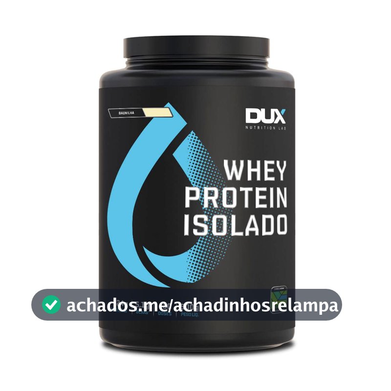Whey Protein Isolado Baunilha Pote 900g – Contribui para os Resultados e Auxilia a Recuperação Muscular – Dux Human Health
