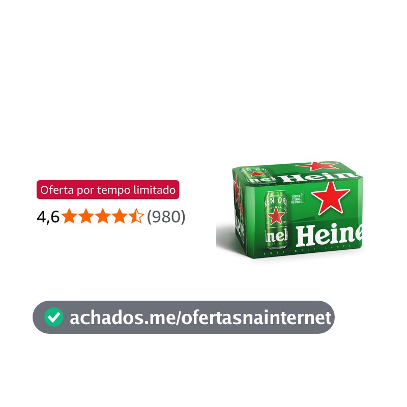 Heineken Cerveja Lata 473ml Pack 12 Unidades