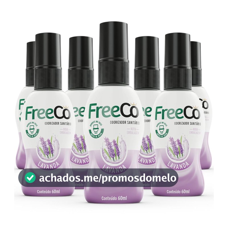 Freeco Bloqueador De Odores Sanitarios - Lavanda 60ml Pack com 12 unidades