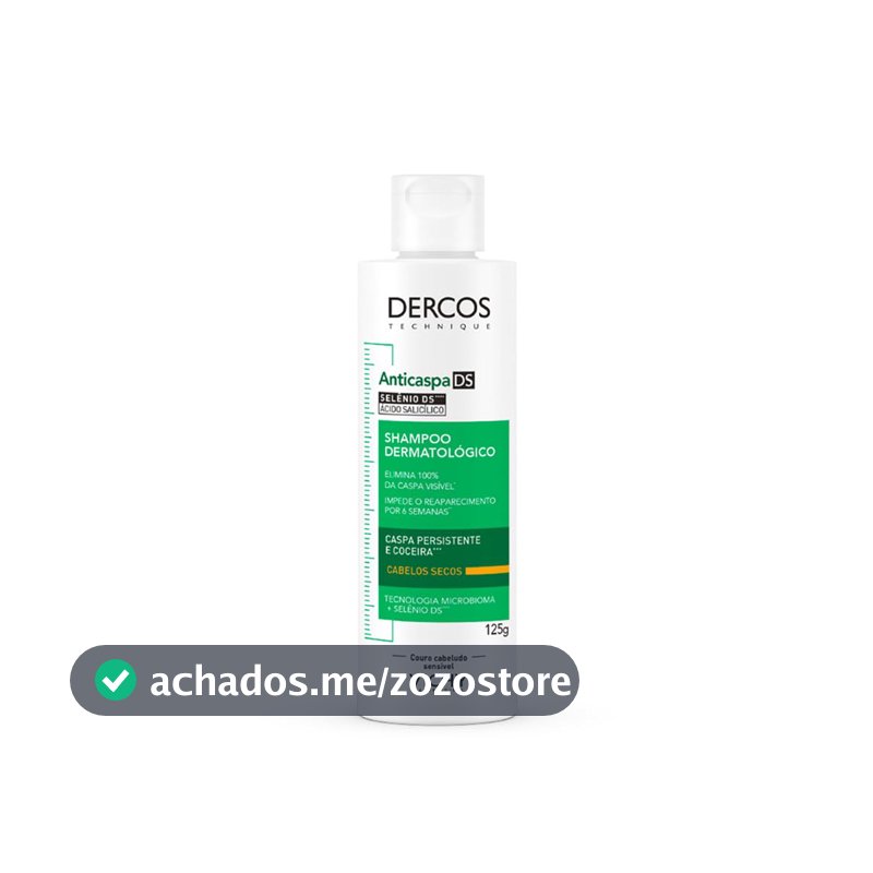 Vichy Dercos DS Shampoo Anticaspa para Cabelos Secos, 125g