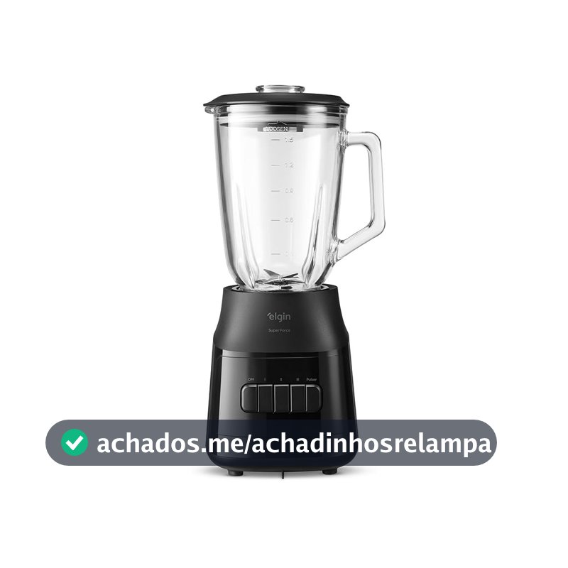Liquidificador Super Force Elgin com Jarra de Vidro de 1,9L 900W 220V