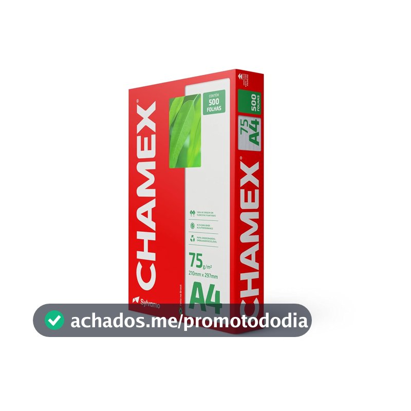 Chamex - Papel Sulfite, A4, 75g, 500 folhas