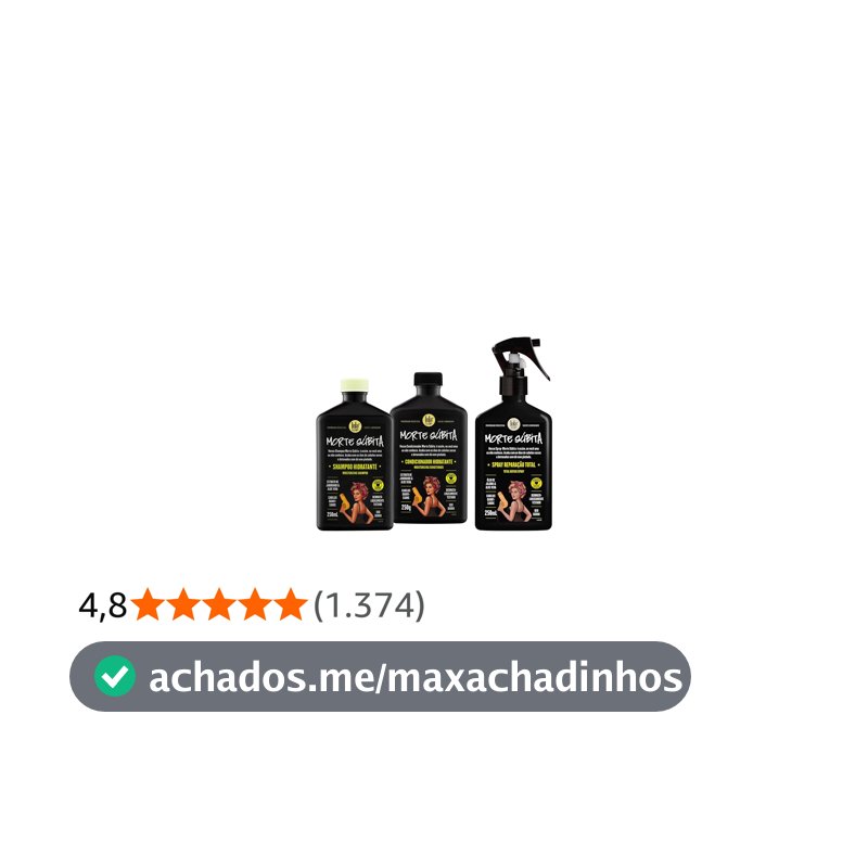 Kit Morte Súbita (Shampoo + Condicionador + Spray Reparaçao) - Lola From Rio