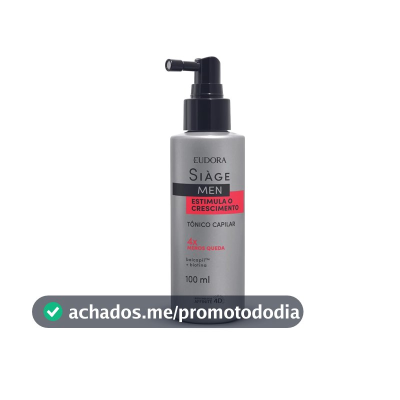 Tônico Capilar Eudora Siàge Men, 100ml