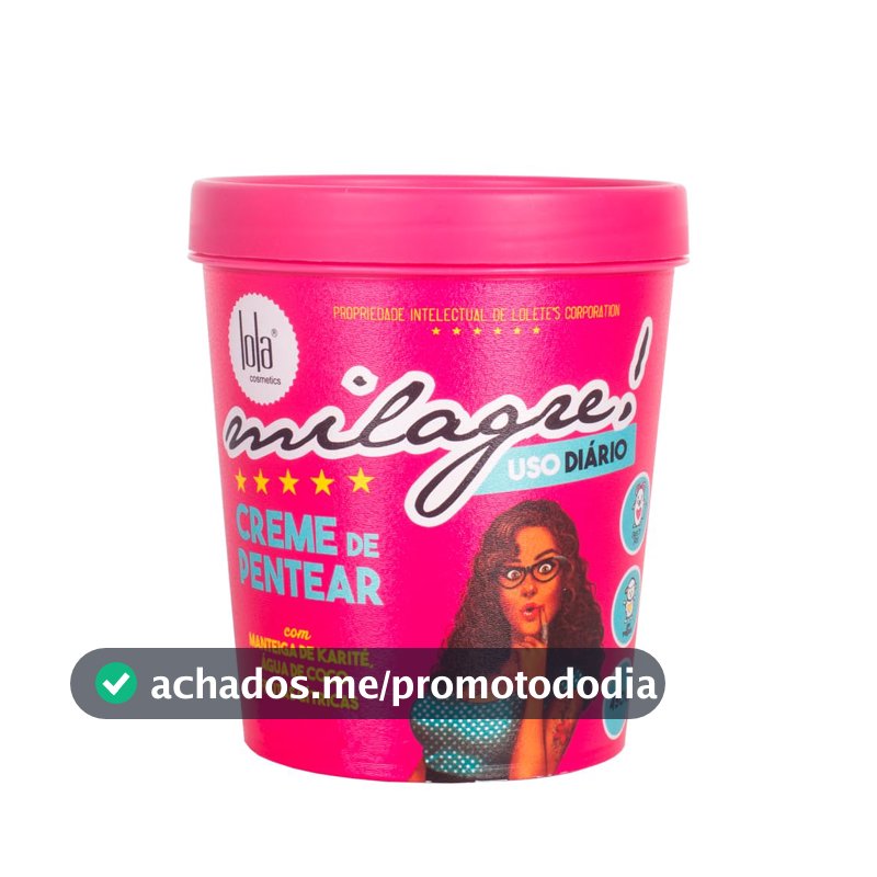 Milagre Creme para Pentear 450g , Lola Cosmetics