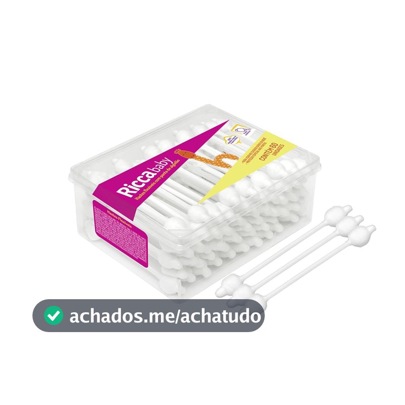 Ricca Hastes Flexíveis Baby Ricca 60un