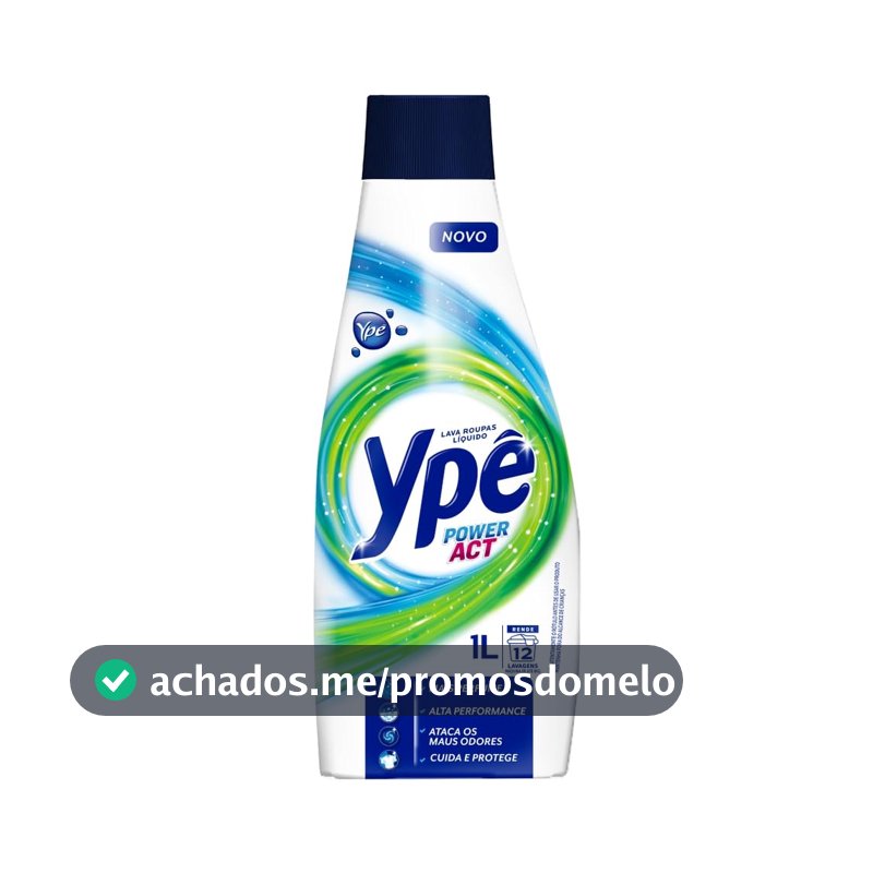 Ypê Lava Roupas Líquido Power Act 1L