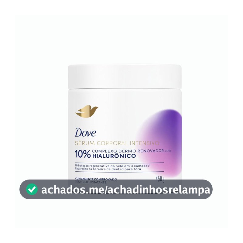 Dove Hidratante Sérum Corporal Intensivo Hialurônico 450g