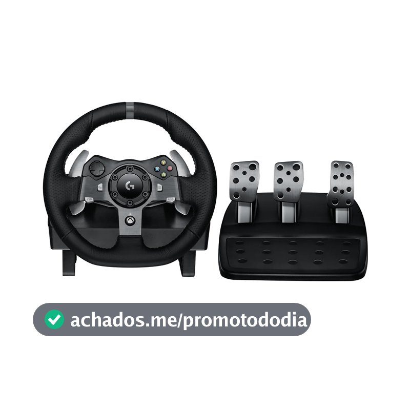 Volante Logitech G920 Driving Force e Pedais com Force Feedback para Xbox Series X