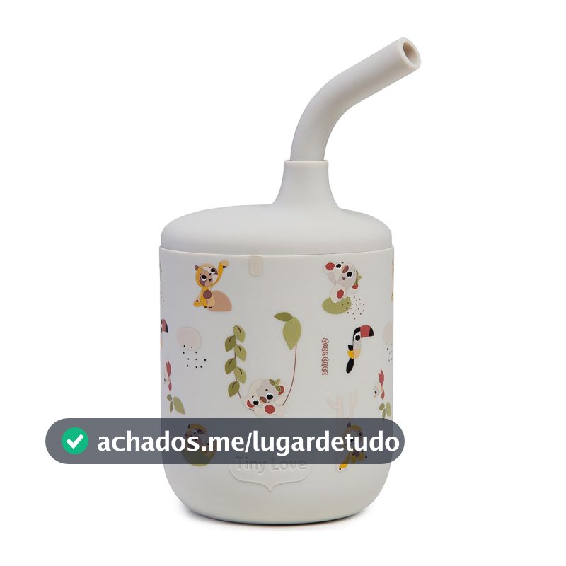 Copo com Canudo em Silicone, Tiny Love, Boho Chic