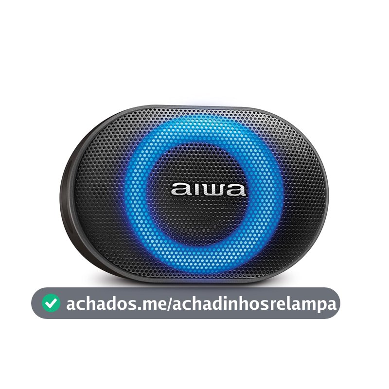Caixa de Som Speaker AIWA AWS-SP-06-B 10W Bluetooth IPX6
