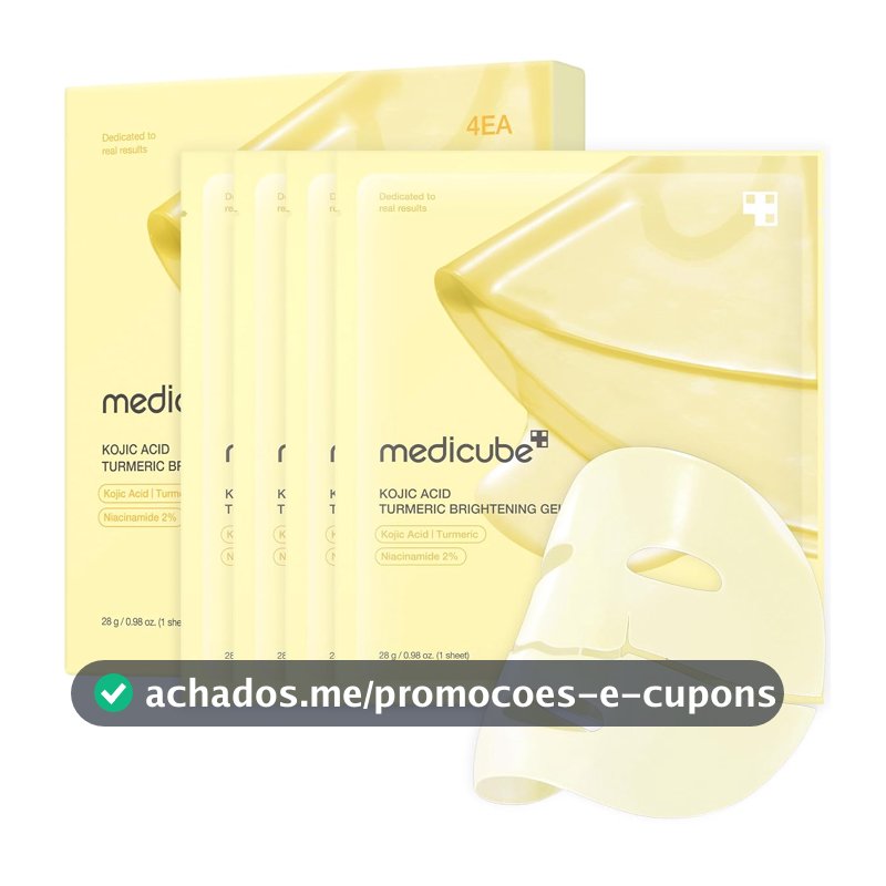 KOJIC ACID TURMERIC BRIGHTENING GEL MASK (4EA)