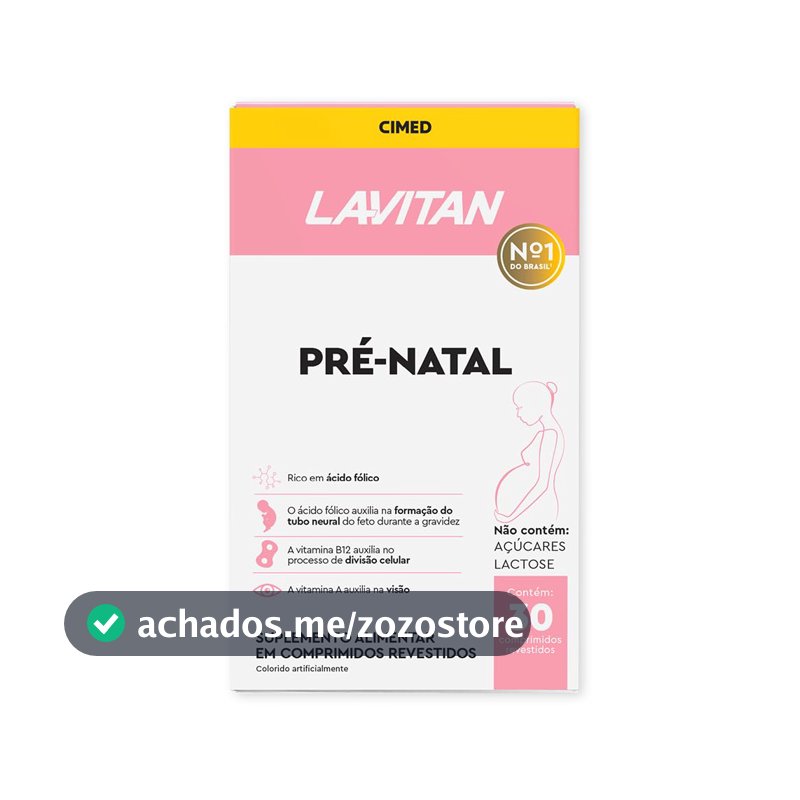 Lavitan – Pré-Natal Multivitamínico Frasco com 30 Comprimidos
