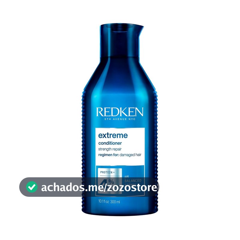 Redken Extreme, Condicionador para Cabelos Danificados, Fortalece, Repara e Protege os Fios, com Proteínas para Reduzir a Quebra e Promover Brilho, 300ml