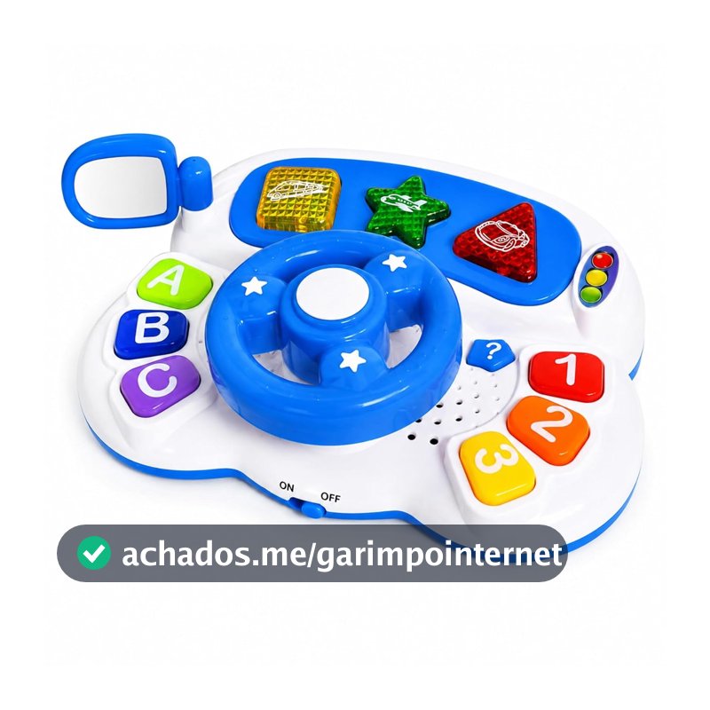 Volante Infantil Brinquedo Musical Luzes Montessori Coordenação Motora