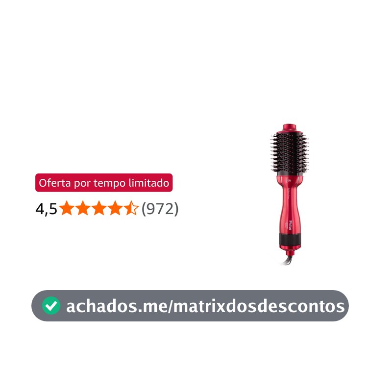 Philco Escova Secadora PEC13 4 em 1 Soft Beauty Cherry Bivolt Plástico ou liga de metal Rosa