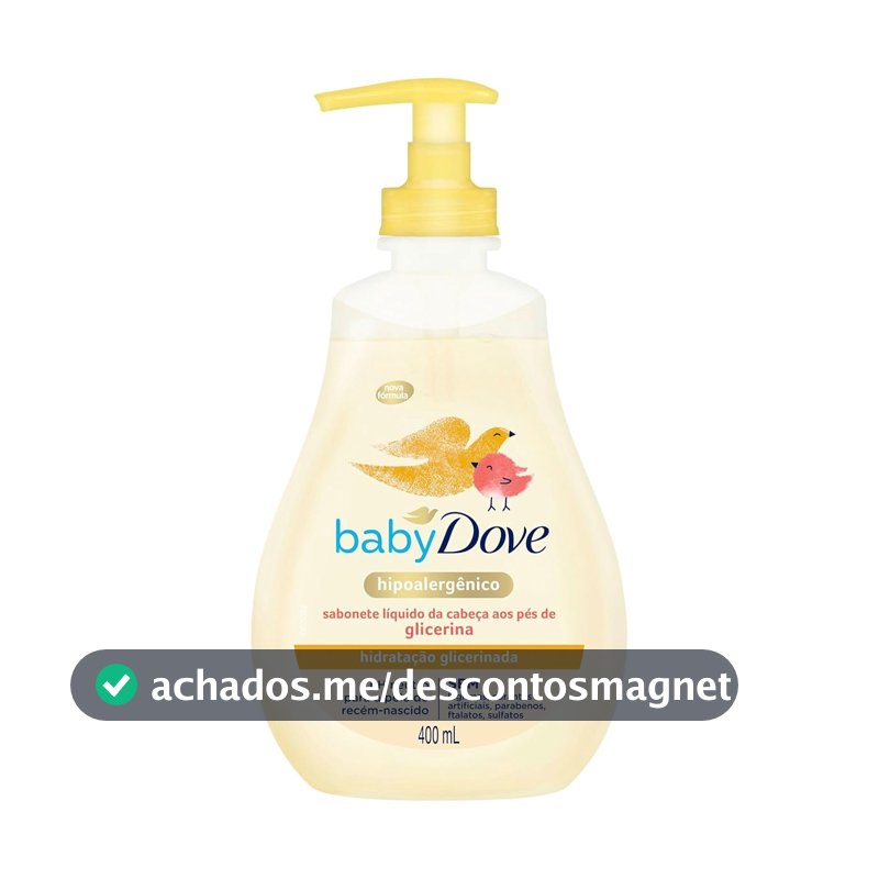 Baby Dove Sabonete Líquido Hidratação Glicerinada 400 ML