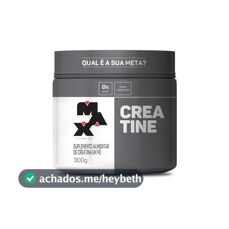 Max Titanium Creatina Pote Monohidratada (300g) 100% Pura