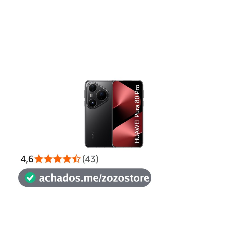 Smartphone, HUAWEI Pura 80 Pro 12GB+512GB, Câmera Ultra-iluminação de 1 Polegada, Câmera Teleobjetiva Macro Ultra-iluminação, Cancelamento de Ruído por IA, 5170 mAh, Dual SuperCharge,Celular Preto
