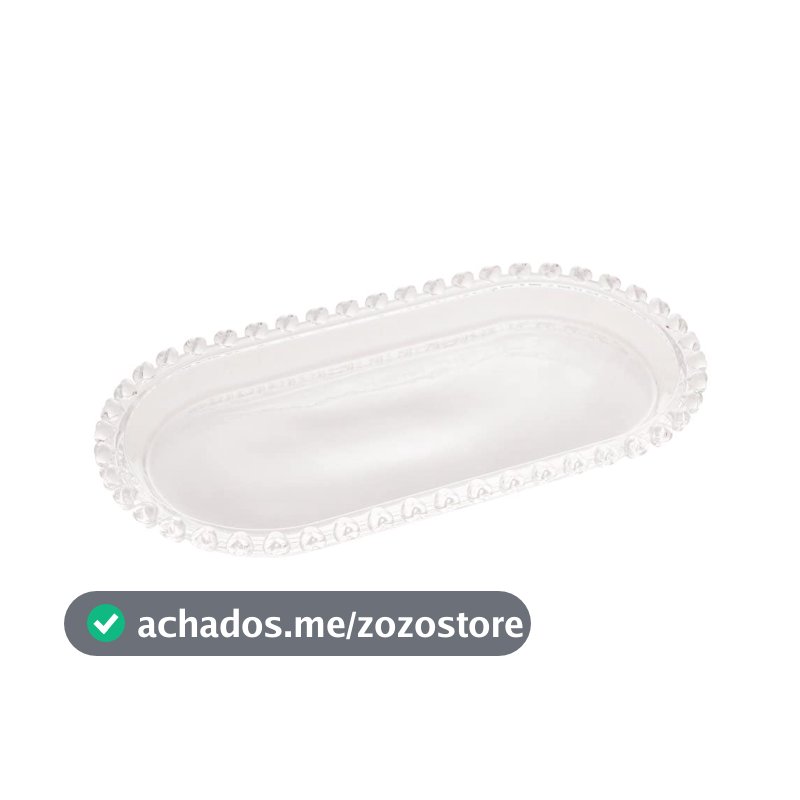 LYOR - Travessa Oval de Cristal Coração 25cm x 13cm x 2,5cm - Ideal para Servir Sobremesas e Guloseimas - Fora da Mesa Encanta como Base para Perfumes, Jóias e Decorações