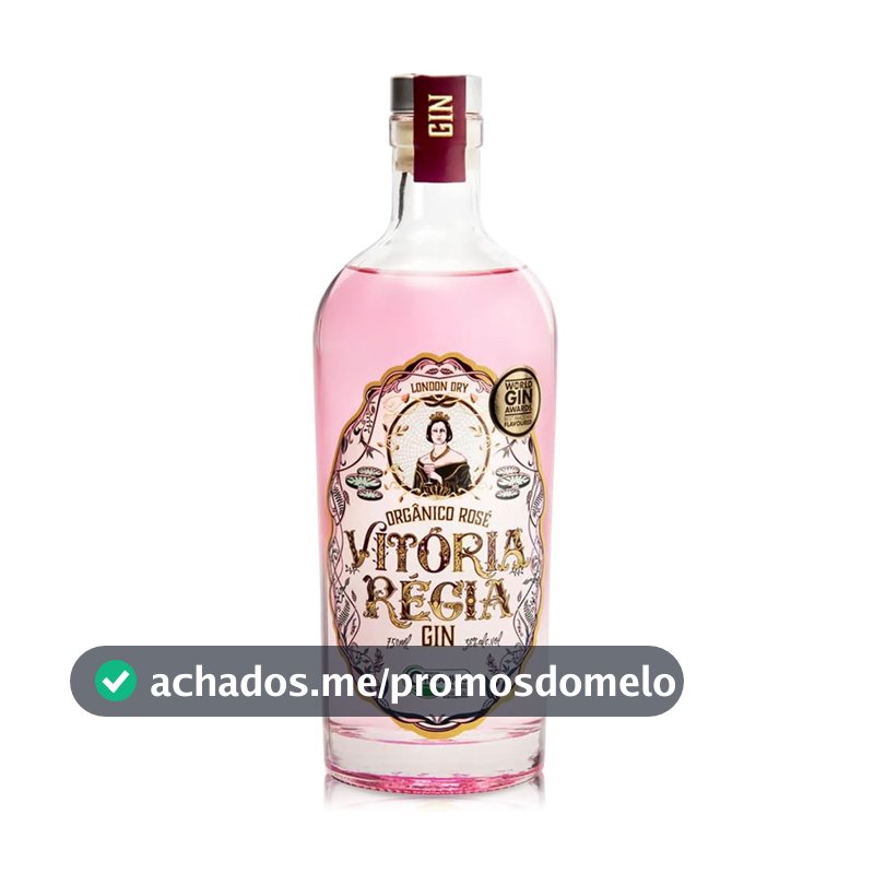 Gin Rosé Vitória Régia, Orgânico, 750ml
