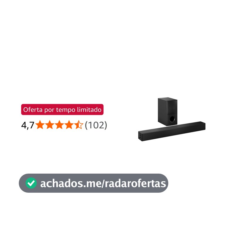 LG Soundbar SH5A 600W (4.1 canais) com AI Sound Pro e WOW Interface – Som Imersivo, Voz Clara e Sincronização Total com sua TV