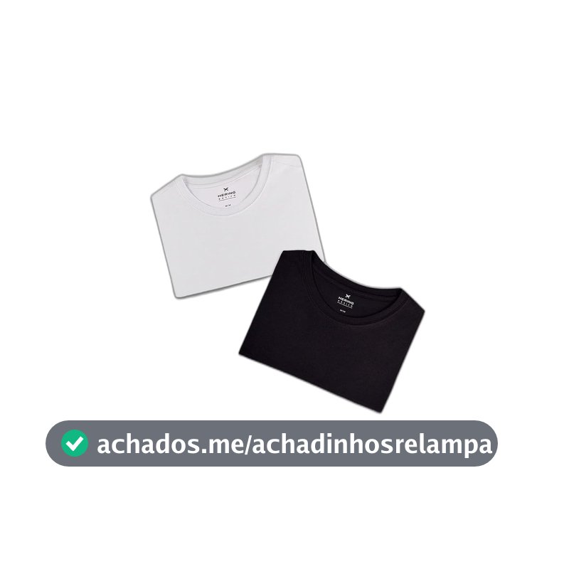 Kit 2 Camisetas Hering Básicas Femininas