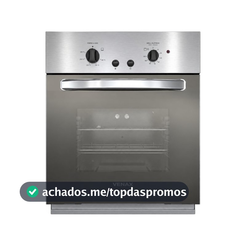 Forno Embutir Gás 50L Cristallo GIII - Venax - Inox - 127V