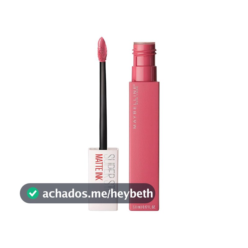 Batom Líquido Maybelline SuperStay, Cor 15 Lover Rosa Malva, 5ml