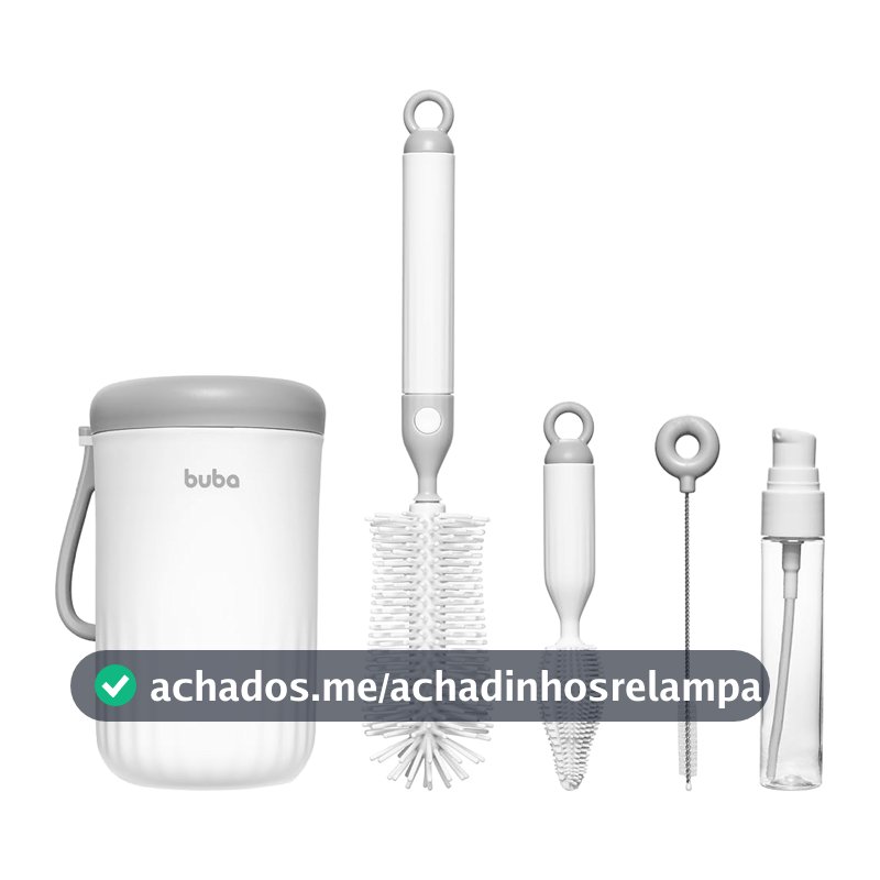 Kit de Limpeza de Mamadeira Buba, Portátil