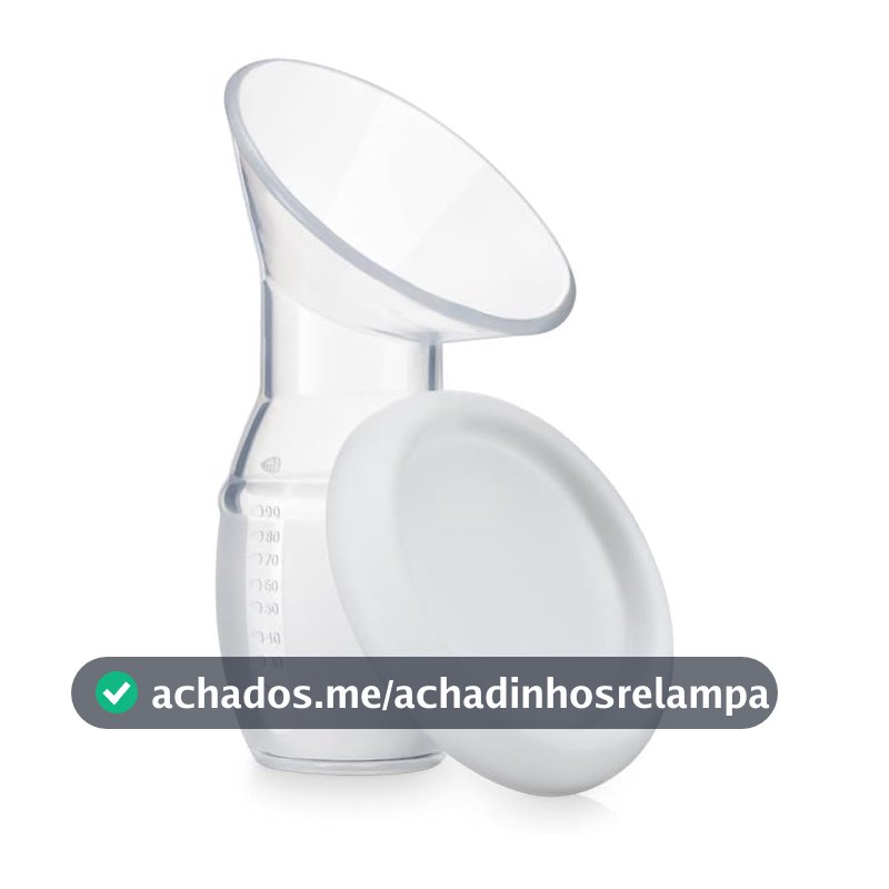Coletor de Leite Materno em Silicone 110ml com Tampa, Bomba Manual Portátil Livre de BPA, Confortável e Reutilizável para Amamentação e Extração de Leite