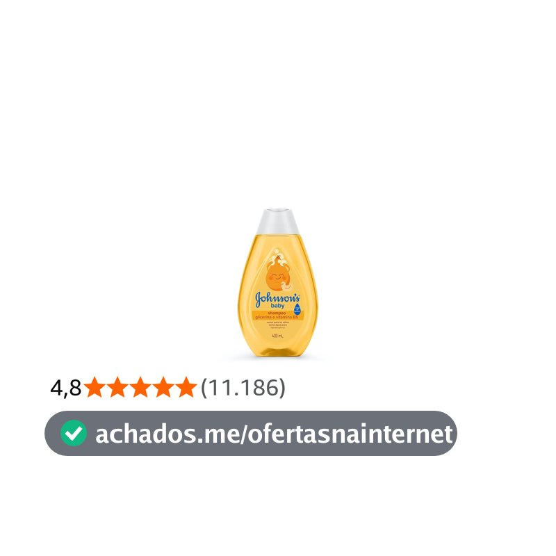 Shampoo de Glicerina Johnson's Baby, 400ml