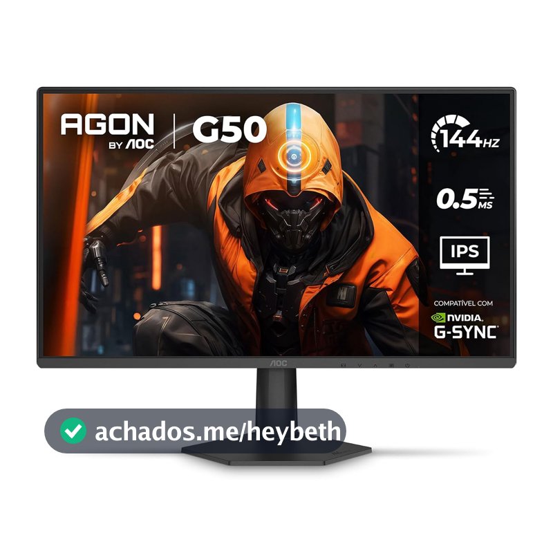 Monitor Gamer AOC AGON G50 24" 144Hz 0,5ms IPS HDR10 G-SYNC 24G50F