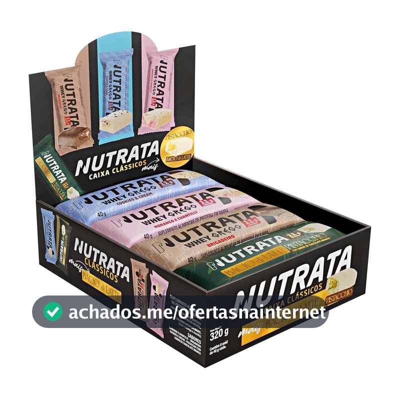 Display Misto Barra de Proteína Nutrata com 8 und