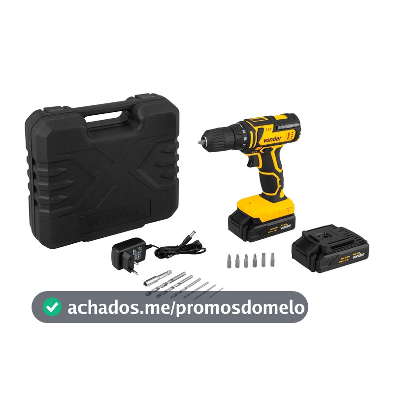 Vonder, Parafusadeira/Furadeira bateria 20V PFV020 com 18 posições