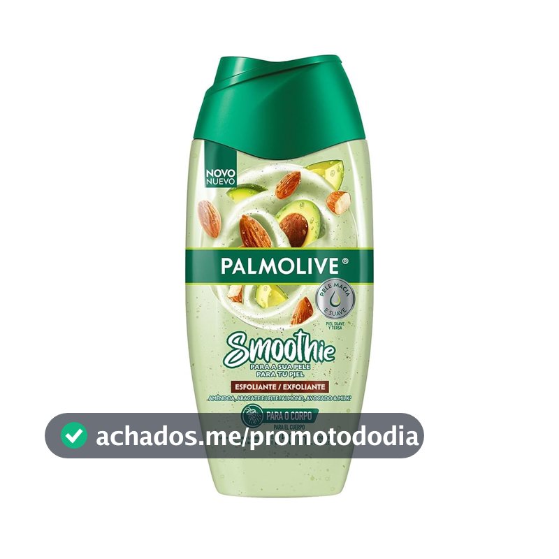 Palmolive Sabonete Líquido Para o Corpo Smoothie Esfoliante Amêndoa, Abacate e Leite 250ml