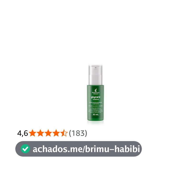 Sérum Antioleosidade Glycare Control 30ml Mantecorp Skincare