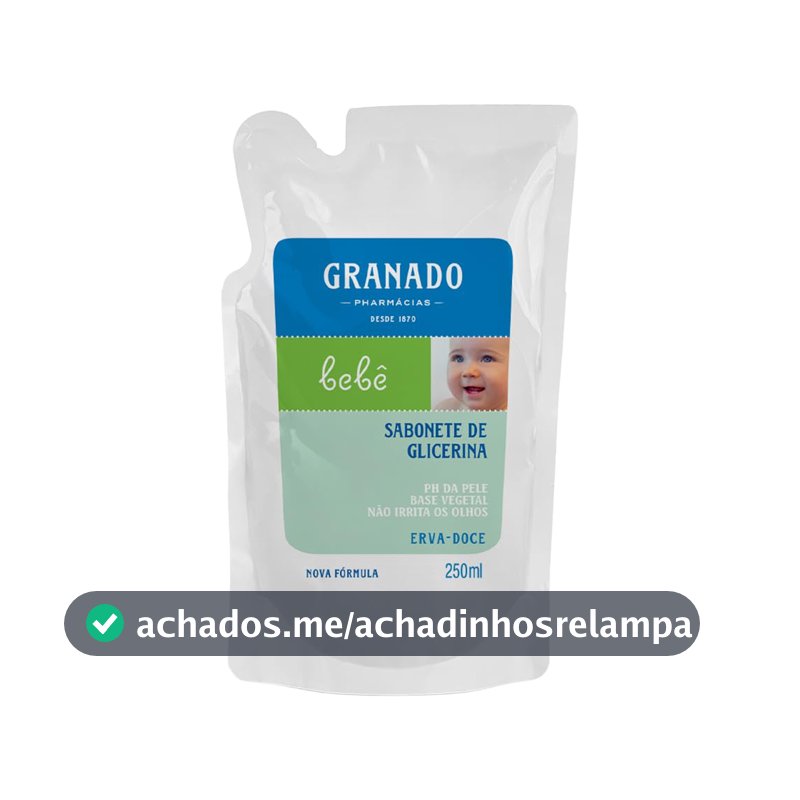 Granado Refil Sabonete Glicerina Bebê, Erva Doce, 250ml